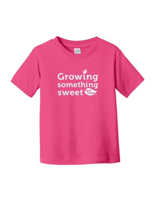 Rabbit Skins Hot Pink Toddler Fine Jersey Tee w/Growing Something Sweet Logo