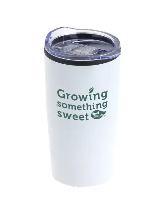 Olympus White 20 oz Tumbler w/Growing Something Sweet Logo