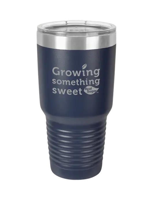 Polar Camel 30 oz Powder Coated Navy Vacuum Insulated Tumbler w/Growing Something Sweet Logo