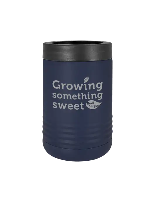 Polar Camel 12 oz Powder Coated Navy Vacuum Insulated Beverage Holder w/Growing Something Sweet Logo
