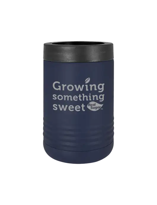 Polar Camel 12 oz Powder Coated Navy Vacuum Insulated Beverage Holder w/Growing Something Sweet Logo