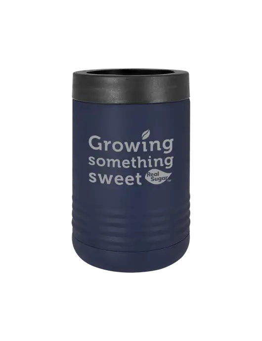 Polar Camel 12 oz Powder Coated Navy Vacuum Insulated Beverage Holder w/Growing Something Sweet Logo