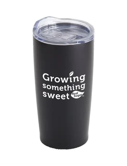 Society Black 20 oz Insulated Tumbler w/Growing Something Sweet Logo