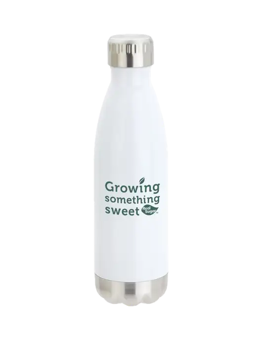 City Go White 17 oz Insulated Bottle w/Growing Something Sweet Logo