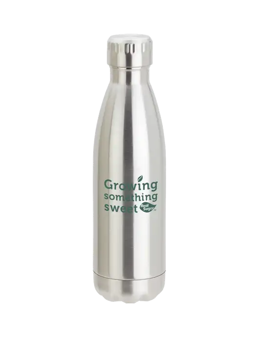 City Go Silver 17 oz Insulated Bottle w/Growing Something Sweet Logo