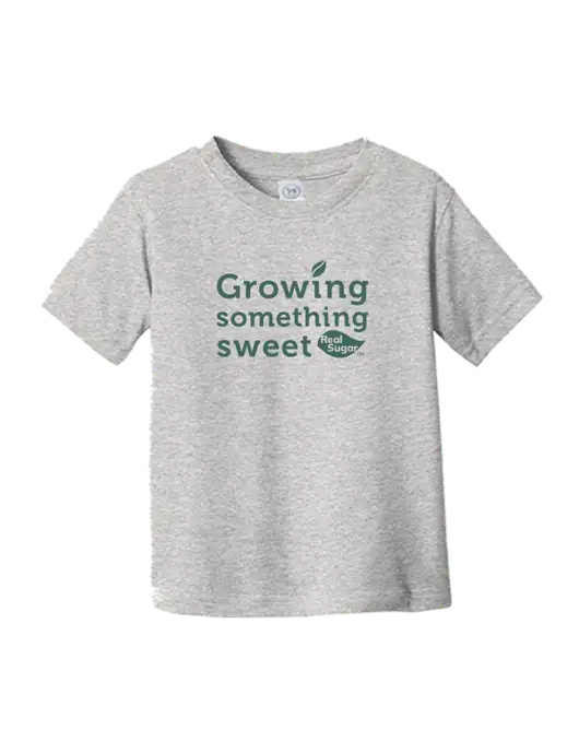 Rabbit Skins Light Grey Heather Toddler Fine Jersey Tee w/Growing Something Sweet Logo