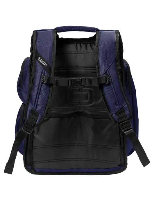 OGIO Navy Metro Ballistic Laptop Backpack w/Real Sugar Logo