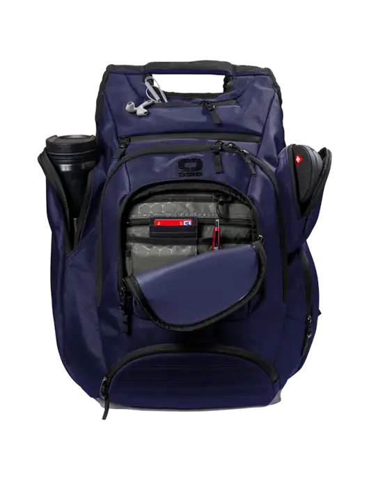 OGIO Navy Metro Ballistic Laptop Backpack w/Real Sugar Logo
