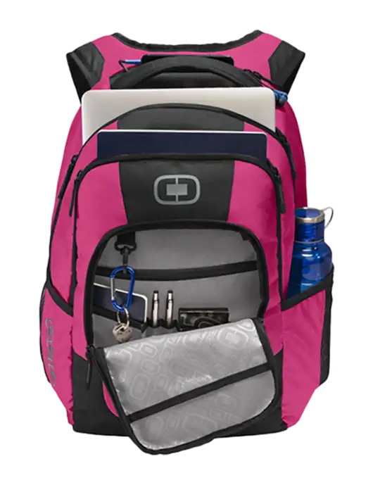 OGIO Flush Pink Logan Laptop Backpack
 w/Real Sugar Logo